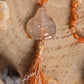 Mala con 108 perle di Corniola, Pietra Guru Buddha Corniola