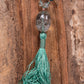 Mala per meditare in Fluorite, Pietra Guru Fluorite, Rame