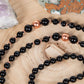 Mala con 108 perle in Onice, Pietra Guru Onice, Rame