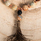 Bracciale Mala Diaspro multicolore, Ossidiana mogano, Pietra lavica e Rame