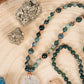 Mala in Agata muschiata, Pietra Guru Agata, Rame
