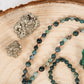 Mala in Agata muschiata, Pietra Guru Agata, Rame