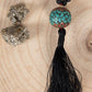Mala Pietra Lavica, Perla Guru Tibetana, Argento dorato 925