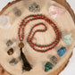 Mala in Diaspro rosso, Pietra Guru Agata, Rame