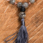 Bracciale Mala Labradorite, Quarzo rosa, Pietra lavica e Rame