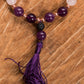 Bracciale Mala Ametista, Quarzo rosa, Pietra lavica e Rame