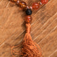 Bracciale Mala Agata Muschiata, Corniola, Pietra lavica e Rame