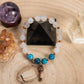 Apatite, Giada Bianca, Charm Chiave in Rame