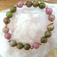 Bracciale perle 8mm rodonite, unakite, rame