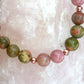 Bracciale perle 8mm rodonite, unakite, rame