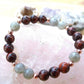 Bracciale perle 8mm occhio di bue, labradorite, rame