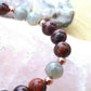 Bracciale perle 8mm occhio di bue, labradorite, rame