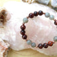 Bracciale perle 8mm occhio di bue, labradorite, rame