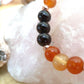 Bracciale perle 8mm corniola, onice, rame