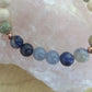 Bracciale perle 8mm sodalite, diaspro bianco, diaspro imperiale, acquamarina, rame