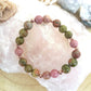 Bracciale perle 8mm rodonite, unakite, rame