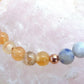 Bracciale perle 6mm corniola, sodalite, rame