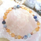 Bracciale perle 6mm corniola, sodalite, rame