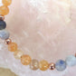Bracciale perle 6mm corniola, sodalite, rame