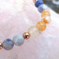 Bracciale perle 6mm corniola, sodalite, rame
