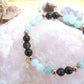 Bracciale perle 6mm amazzonite, onice, rame