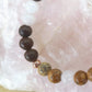 Bracciale perle 6mm bronzite, agata bianca, diaspro paesaggio, rame