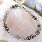 Bracciale perle 6mm ematite, labradorite, rame