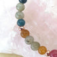 Bracciale perle 6mm tormalina naturale, labradorite, rame