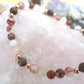 Bracciale perle 6mm quarzo ematoide, diaspro rosso, bronzite, rame