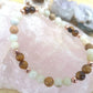 Bracciale perle 6mm occhio di tigre, amazzonite, diaspro paesaggio, rame