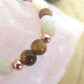Bracciale perle 6mm occhio di tigre, amazzonite, diaspro paesaggio, rame