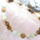 Bracciale perle 6mm occhio di tigre, amazzonite, diaspro paesaggio, rame