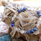 Bracciale perle 6mm lapislazzuli, quarzo citrino, rame