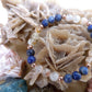 Bracciale perle 6mm lapislazzuli, quarzo citrino, rame