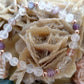 Bracciale perle 6mm quarzo ematoide, fluorite, rame