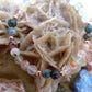 Bracciale perle 6mm quarzo ematoide, agata muschiata, rame
