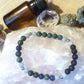 Azzurrite, angelite, lava, argento 925