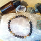Diaspro paesaggio, diaspro rosso, bronzite, lava, argento dorato 925