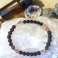 Onice, quarzo ematoide, lava, argento dorato 925