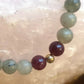 Tormalina, labradorite, lava, argento dorato 925