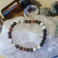 Bronzite, diaspro bianco, diaspro rosso, lava, argento 925