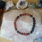 Diaspro rosso, onice, lava, argento 925