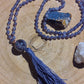 Mala da meditazione in Ametista 108 perle, Perla Guru in ametista