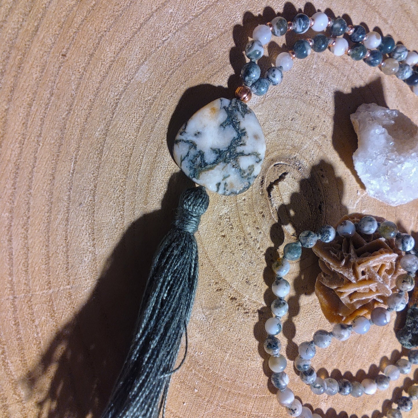 Mala in Agata albero, Pietra guru Agata albero, Rame