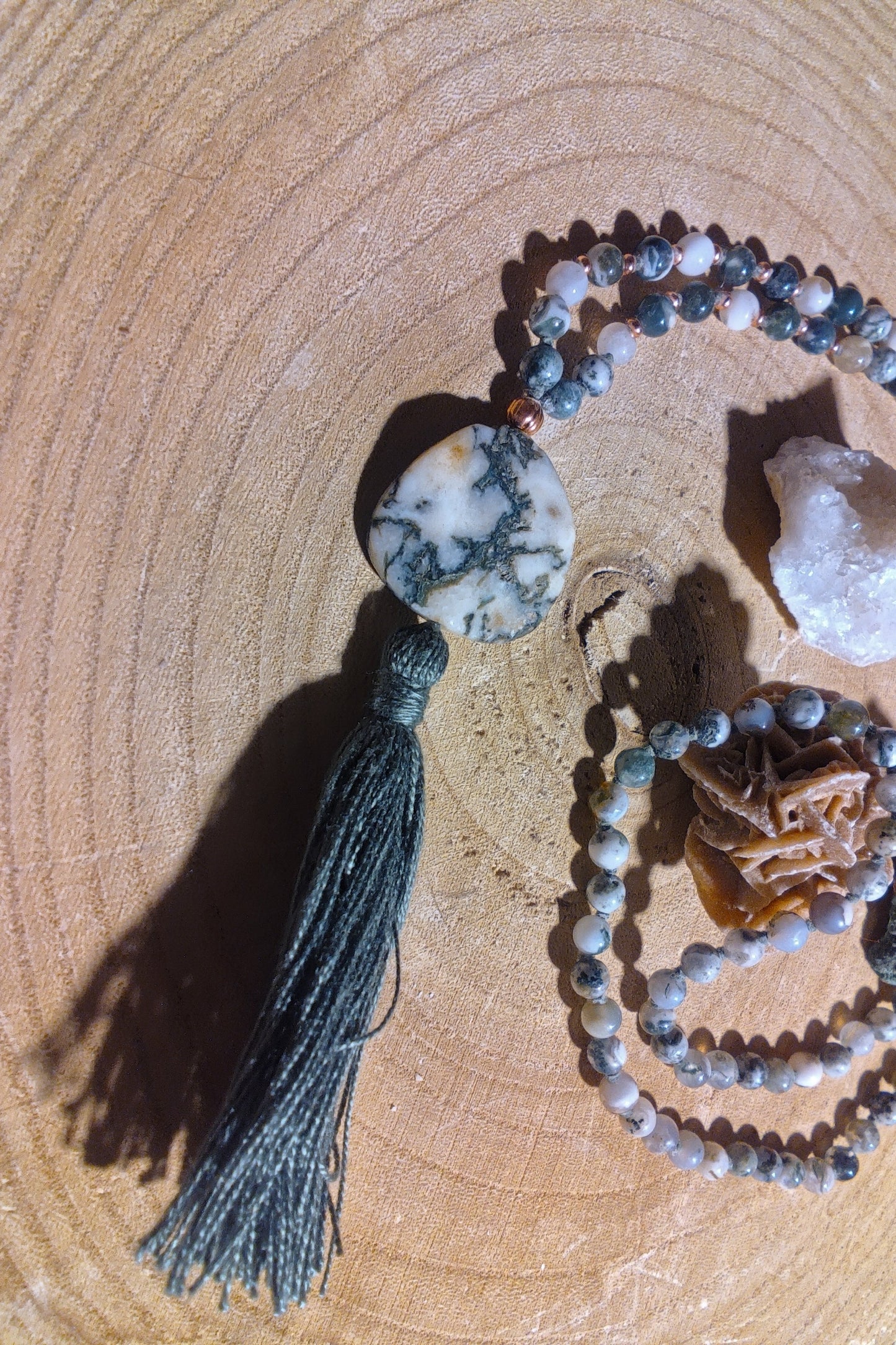 Mala in Agata albero, Pietra guru Agata albero, Rame