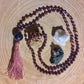 Mala in Lepidolite, Pietra guru Ametista, Rame