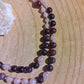 Mala con pietre naturali di Granato almandino, Pietra Guru Quarzo rosa, Rame