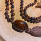 Mala in Ossidiana mogano, Pietra Guru Ossidiana Mogano, Rame
