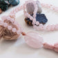 Mala in Quarzo rosa, Pietra Guru Quarzo rosa, Rame