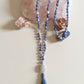 Mala in Sodalite, Pietra Guru Agata botswana, Rame